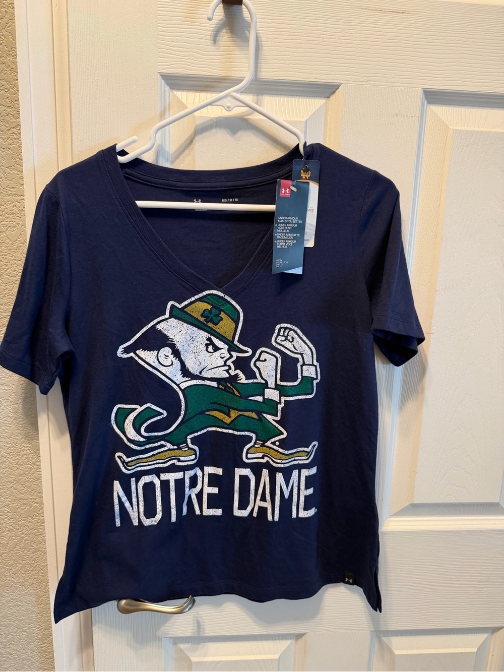 Under Armour Navy Athletic V-Neck Tee NWT